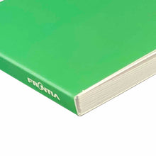 Load image into Gallery viewer, Accordian Fold Notebook A5 Black and Green 5mm Grid | cho-042