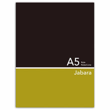 Load image into Gallery viewer, Accordian Fold Notebook A5 Black and Yellow 7mm Ruled | cho-039