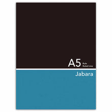 Load image into Gallery viewer, Accordian Fold Notebook A5 Black and Blue 7mm Ruled | cho-040