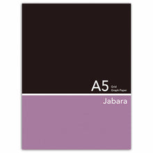 Load image into Gallery viewer, Accordian Fold Notebook A5 Black and Purple 5mm Grid | cho-041