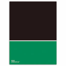Load image into Gallery viewer, Accordian Fold Notebook A5 Black and Green 5mm Grid | cho-042