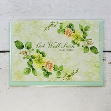 Load image into Gallery viewer, Greeting Card Get Well Pink Roses | cd-318