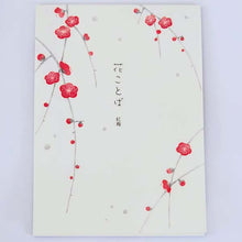 Load image into Gallery viewer, Stationery Paper Pad Language of Flowers Red Plum | pd-443