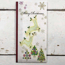 Load image into Gallery viewer, Multipurpose Japanese Traditional Money Envelope Christmas Reindeer and Tree | sg-215