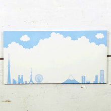 Load image into Gallery viewer, Envelope News of Sky Blue - Clouds and Tokyo Silhouette | ev-482