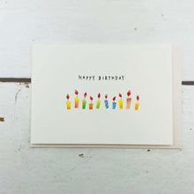 Load image into Gallery viewer, Mini Greeting Card Birthday Candles | Mc-047