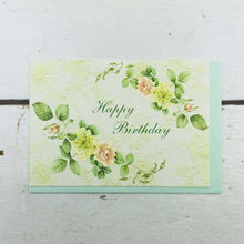 Load image into Gallery viewer, Mini Greeting Card Birthday Pink Rose | Mc-051