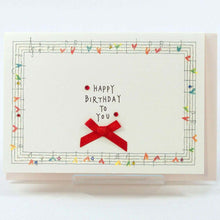 Load image into Gallery viewer, Greeting Card Premium Card Birthday Birthday Score | kc-095