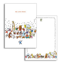 Load image into Gallery viewer, Memo Pad We Love Music | wp-048