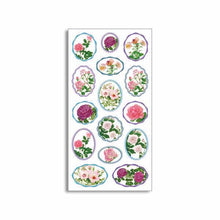 Load image into Gallery viewer, Sticker Oval Rose Blue Frame | sl-150