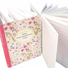 Load image into Gallery viewer, Accordian Fold Notebook A5 Basal Body Temperature Basal Body Temperature (Flower) | cho-049