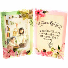 Load image into Gallery viewer, Greeting Card Christmas Card Photo Folder Poinsettia | jxcd-125