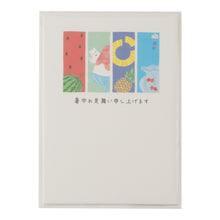 Load image into Gallery viewer, Seasons Postcard Mid-summer Greeting Summer Pattern Strip 3 Sheets | npc-262