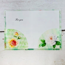 Load image into Gallery viewer, Greeting Card File Card White & Orange Rose | cd-355