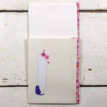 Load image into Gallery viewer, Multipurpose Japanese Traditional Money Envelope Admission Congratulation Cat and Cherry | sg-202