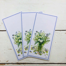 Load image into Gallery viewer, Envelope for a Gift of Money Fujico Hashimoto Blue Flowers Multipurpose | nsf-009