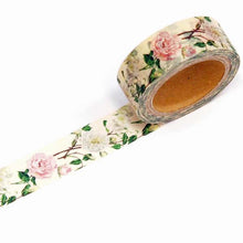 Load image into Gallery viewer, Masking Tape Yoko.N White & Pink Rose | msk-015