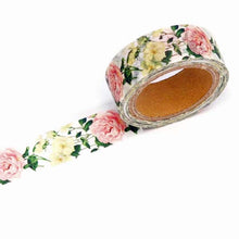 Load image into Gallery viewer, Masking Tape Yoko.N Yellow & Pink Rose | msk-017