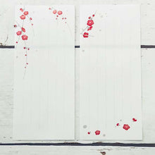 Load image into Gallery viewer, Memo Pad Language of Flowers Red Plum | mp-378