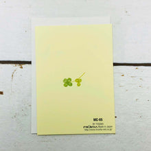 Load image into Gallery viewer, Mini Greeting Card Kaiki Celebration Clover | Mc-065