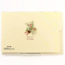 Load image into Gallery viewer, Greeting Card Christmas Card Classic Christmas Two Birds | xcd-250