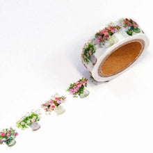 Load image into Gallery viewer, Masking Tape Fujico Flowers in Vase Pink | msk-001