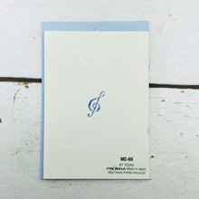 Load image into Gallery viewer, Mini Greeting Card Multipurpose Blue Music | Mc-069