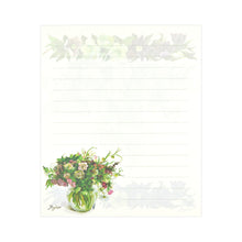 Load image into Gallery viewer, Stationery Paper Pad Fujico Hashimoto Christmas Rose | pd-574