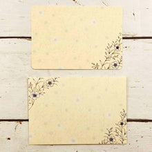 Load image into Gallery viewer, Note Cards and Envelopes Set Flax Linseedflower | mls-082