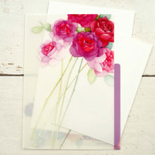 Load image into Gallery viewer, Clear Folder A5 Purple Rose | cf-061