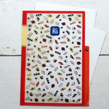 Load image into Gallery viewer, Clear Folder A5 Sushi Illustration | cf-074