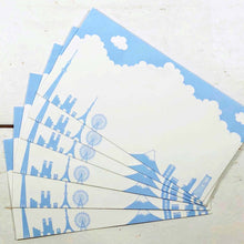 Load image into Gallery viewer, Envelope News of Sky Blue - Clouds and Tokyo Silhouette | ev-482