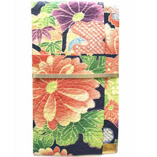 Load image into Gallery viewer, Peony In Shugi-bukuro Japanese Traditional Money Envelope Dark Blue | sg-129