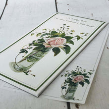 Load image into Gallery viewer, Stationery Paper Pad Fujico Hashimoto Series Rose and Potentilla Hebiichigo | pd-110