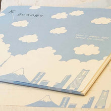 Load image into Gallery viewer, Stationery Paper Pad News of Sky Blue - Clouds and Tokyo Silhouette | pd-482