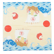 Load image into Gallery viewer, Paper Napkins Big Catch Flag Mt.Fuji and The Treasure Ship | pnk-040