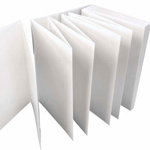 Load image into Gallery viewer, Accordian Fold Notebook A5 Black and Purple 5mm Grid | cho-041