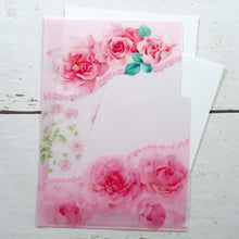 Load image into Gallery viewer, Clear Folder A5 Pink Rose | cf-049