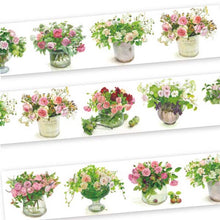 Load image into Gallery viewer, Masking Tape Fujico Flowers in Vase Pink | msk-001