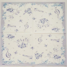 Load image into Gallery viewer, Paper Napkins Blue Music | pnk-013