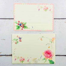 Load image into Gallery viewer, Note Cards and Envelopes Set Rose & Berries | mls-034