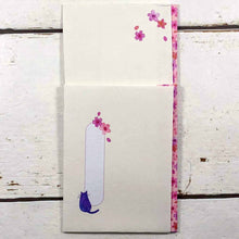 Load image into Gallery viewer, Multipurpose Japanese Traditional Money Envelope Admission Congratulation Cat and Cherry | sg-202