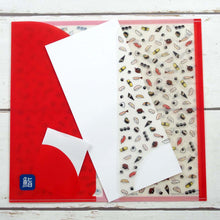 Load image into Gallery viewer, Clear Folder Slim Sushi Illustration | cf-089