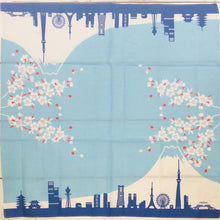 Load image into Gallery viewer, Cotton Handkerchief Fuji and Sakura | hkc-006