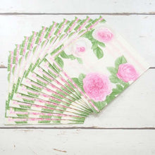 Load image into Gallery viewer, Paper Napkin Notes and Pink Rose | pnk-008
