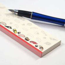 Load image into Gallery viewer, Slim Memo Pad Sushi | wp-065