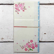 Load image into Gallery viewer, Multipurpose Japanese Traditional Money Envelope Admission Congratulation Cherry Tree and The Nightingale Blue | sg-176