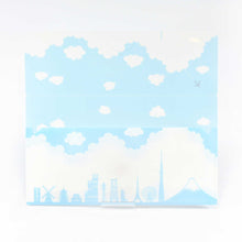 Load image into Gallery viewer, Antibacterial Mask Case Clouds and Silhouette | cf-107