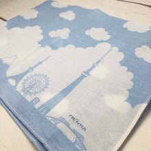 Load image into Gallery viewer, Cotton Handkerchief Japan Silhouette | hkc-007