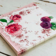 Load image into Gallery viewer, Paper Napkins Purple Rose Frontier | pnk-003